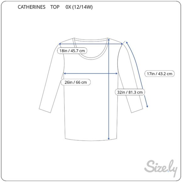 Catherines Womens 0X Top Tropical Print Scoop Neck Quarter Sleeves Multicolor - Picture 4 of 8